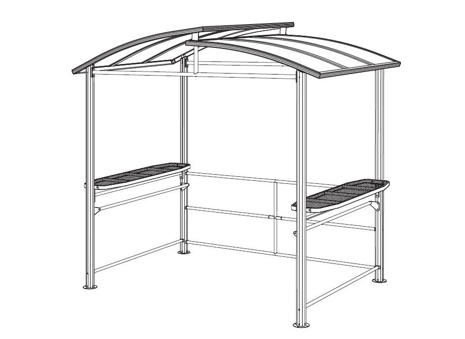 Barbekü gazebo 8 ft x 5 ft Hardtop Talimatları nasıl kurulur