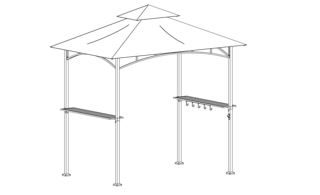 Steel Grill Gazebo kurulum talimatları