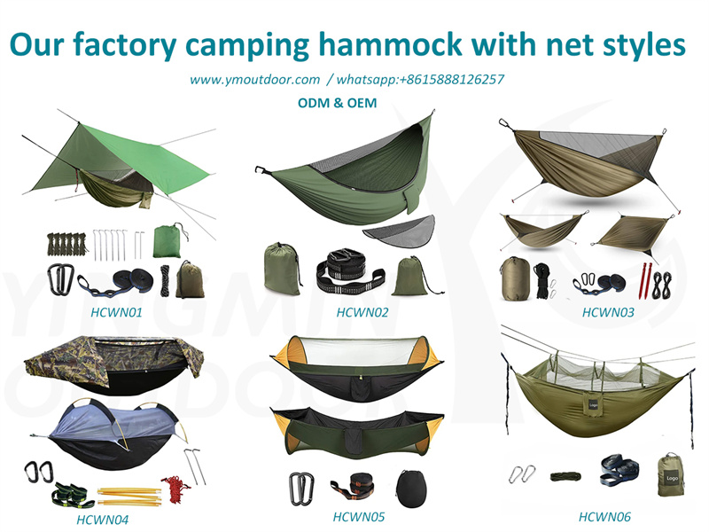 YMOUTDOOR tarafından desteklenen fileli kamp hamağı çeşitleri nelerdir?