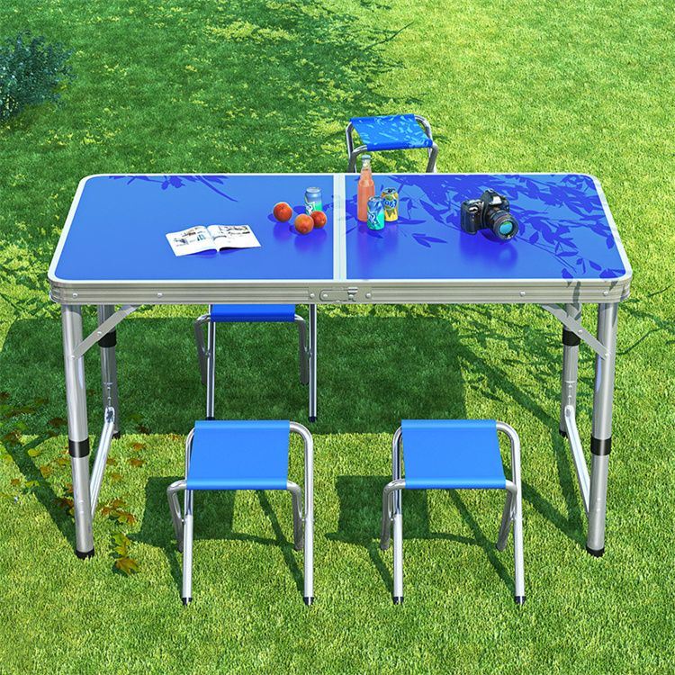 4 dışkı ile katlanır piknik masası