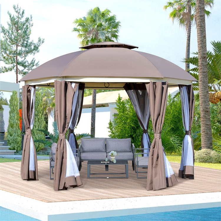 12' x 12' Yuvarlak Veranda Gazebo