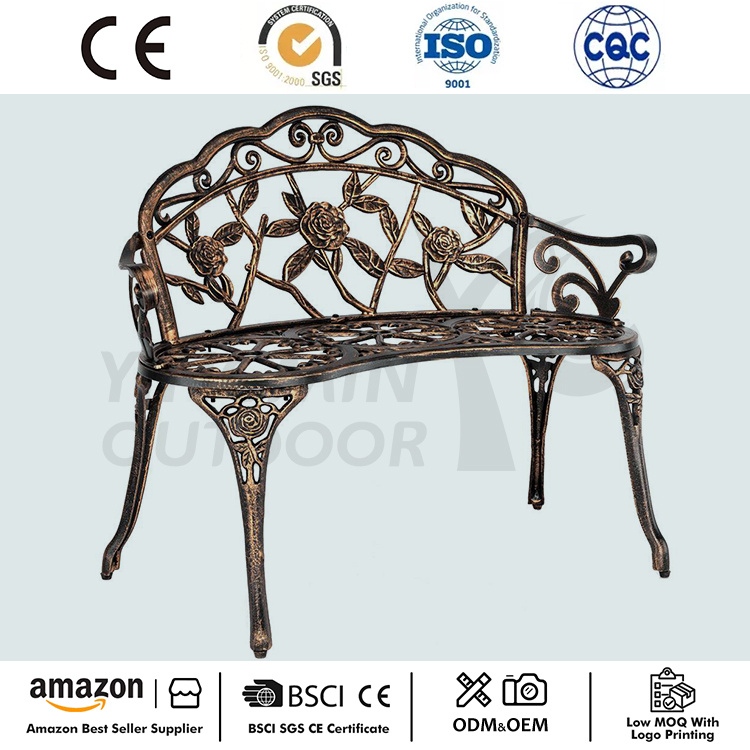 Açık bahçe metal döküm alüminyum tezgah