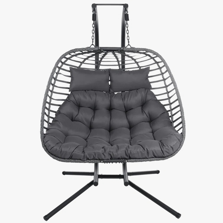 2 Kişilik Koltuk Rattan Yumurta Salıncak Sandalye